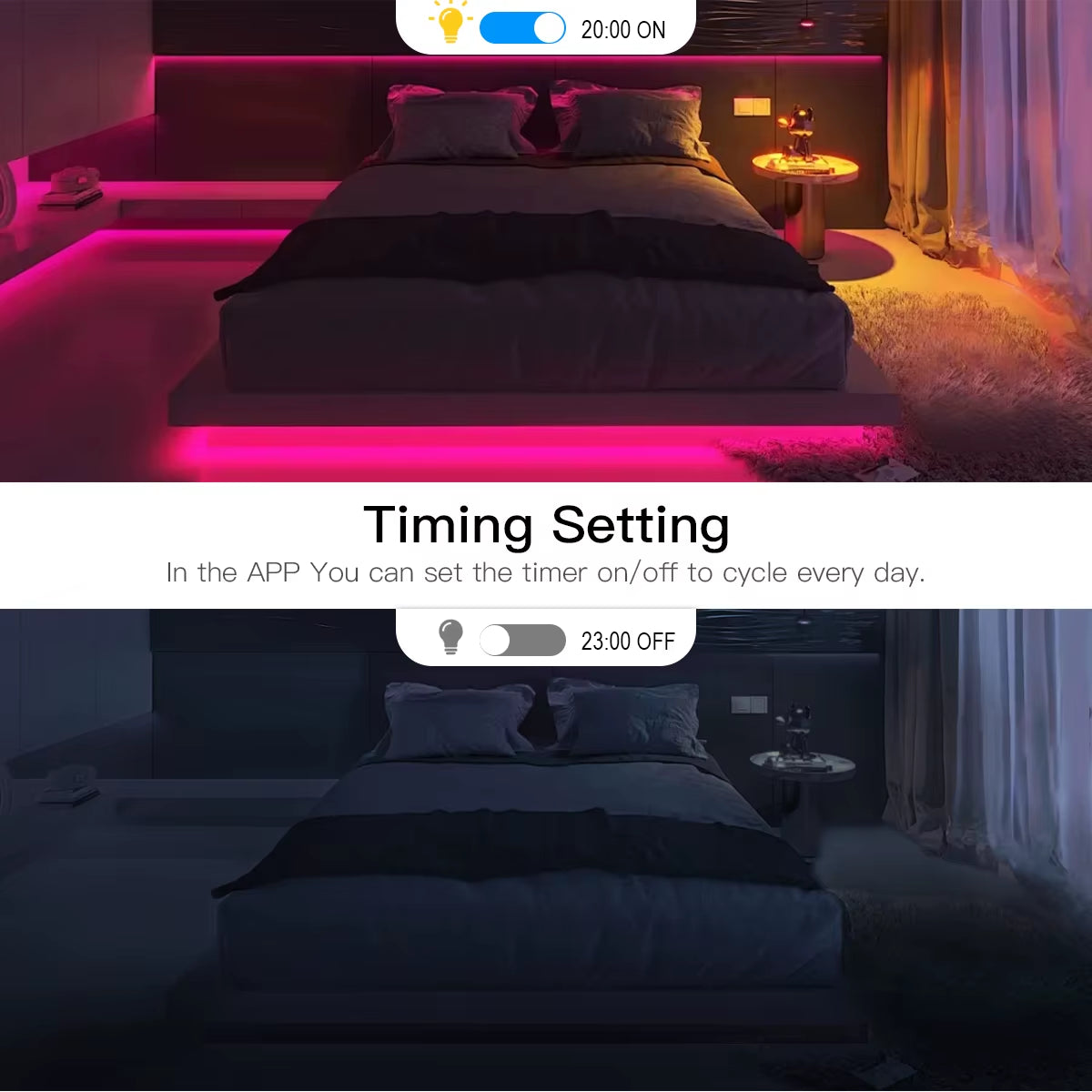 Zigbee 5V RGB LED Strip Lights Tuya Alexa Wifi USB Waterproof Neon LED Tape with Dimmable Smart Dimmer Controller Kitchen Decor