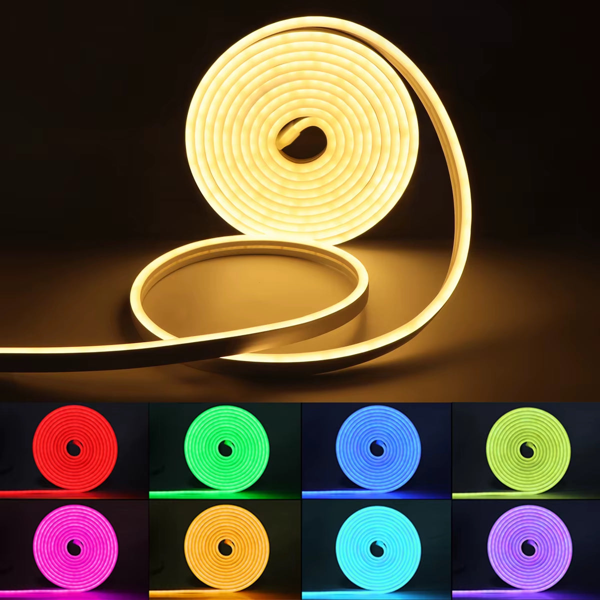 Zigbee 5V RGB LED Strip Lights Tuya Alexa Wifi USB Waterproof Neon LED Tape with Dimmable Smart Dimmer Controller Kitchen Decor